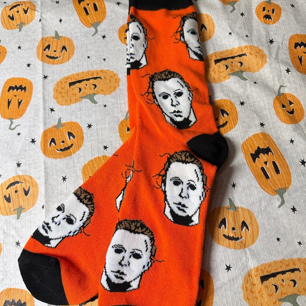 Halloween Michael Myers Socks - OS (Please view measurements for estimated size)